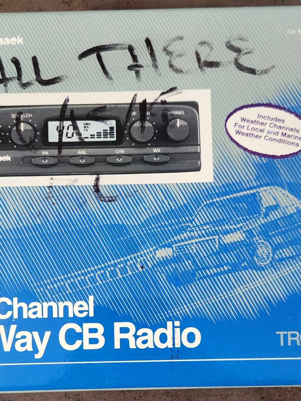 Vintage Radio Shack TRC-483 40-Channel 2-Way CB Radio (Catalog Number 21-1557A)